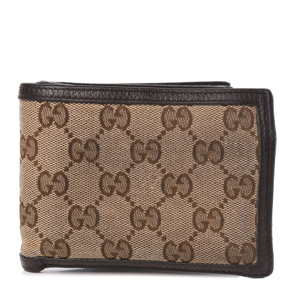 Gucci Monogram Bi-Fold ID Wallet Dark Brown 1 of 8