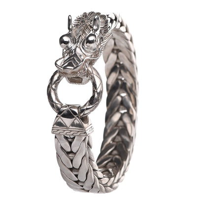 John Hardy Sterling Silver 15mm Legends Naga Dragon Station Bracelet 1 of 7