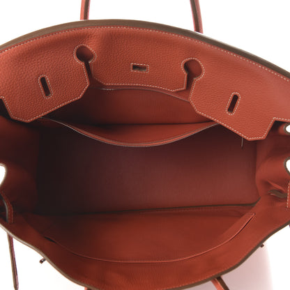 Hermes Taurillon Clemence Birkin 40 Sanguine 5 of 12