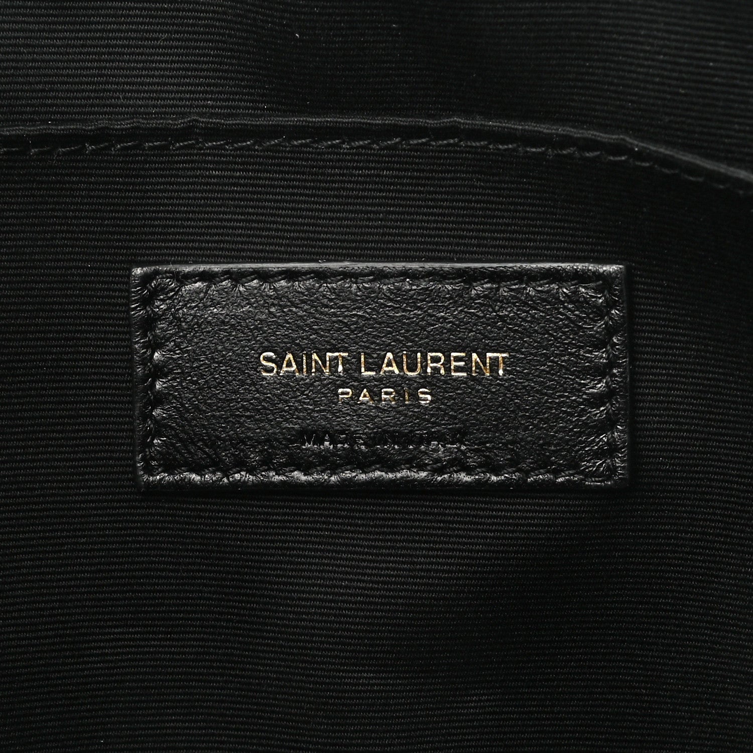 Saint Laurent Lambskin Monogram Medium Sade Puffer Pouch Black 4 of 7