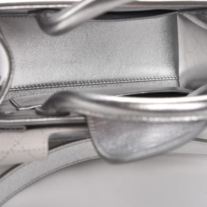 Christian Dior Metallic Grained Calfskin Mini Diorever Flap Silver 5 of 8