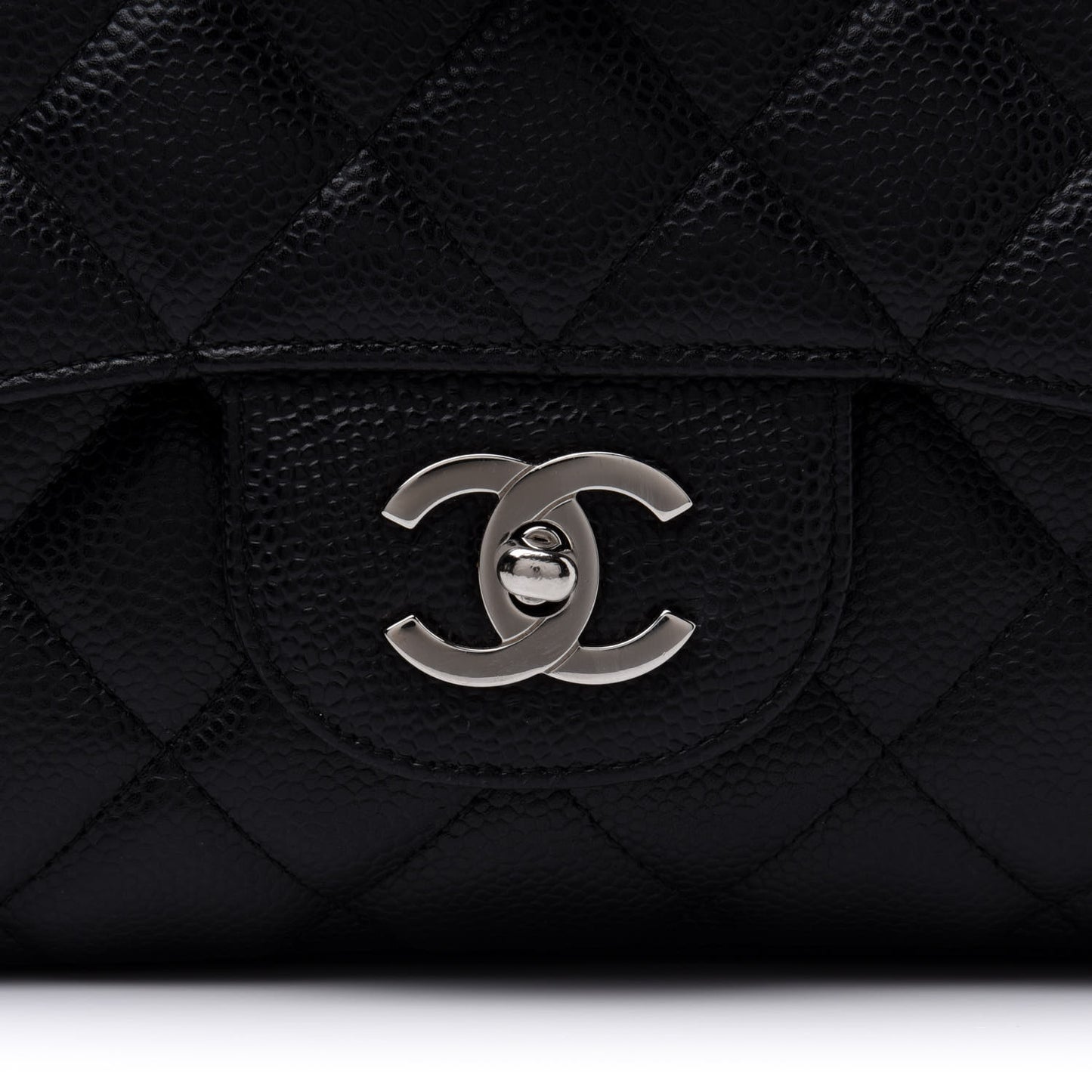 Caviar Quilted Jumbo Single Flap Black