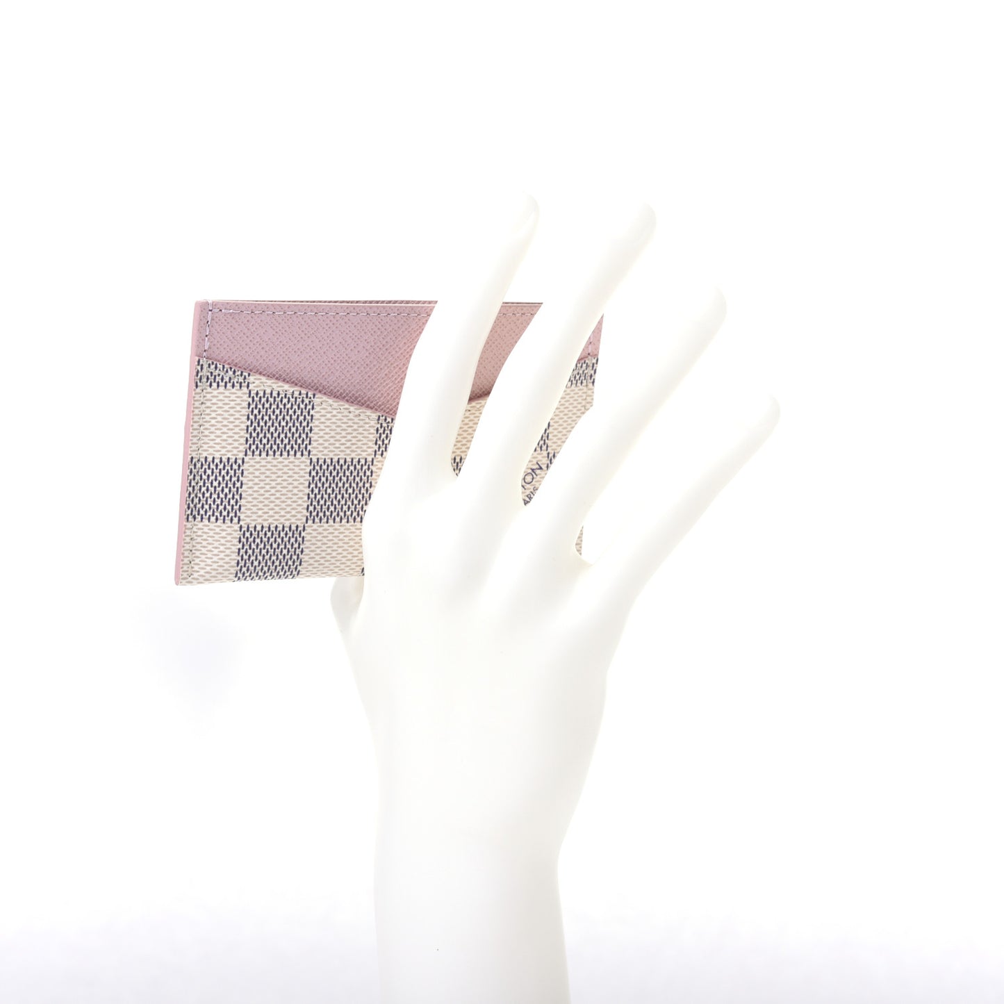 Damier Azur Daily Card Holder Rose Ballerine