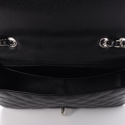 Chanel Caviar Quilted Jumbo Single Flap Black 4 of 8