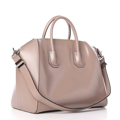 Givenchy Shiny Lord Calfskin Medium Antigona Taupe 2 of 9