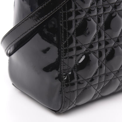Christian Dior Patent Cannage Medium Lady Dior Black 12 of 13