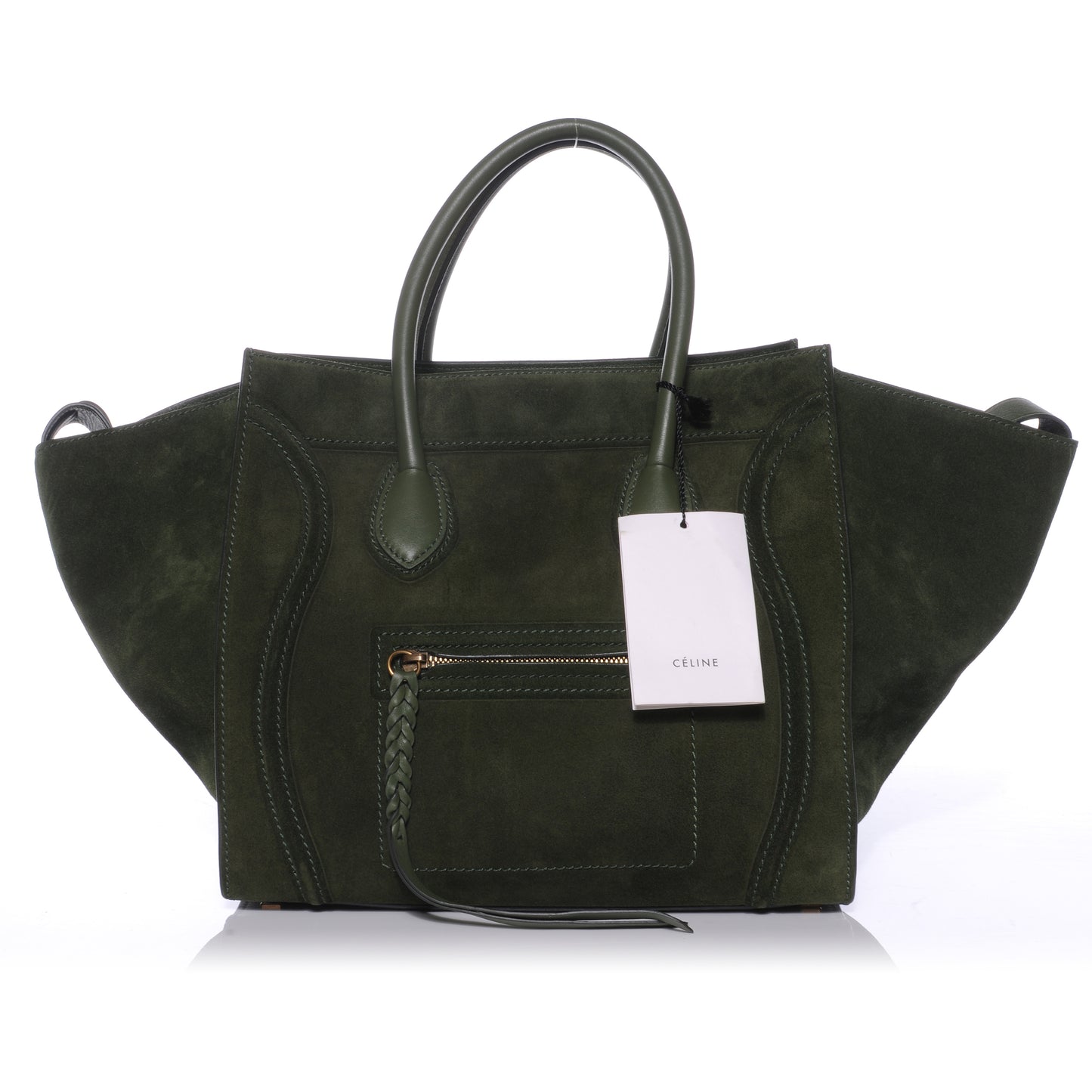Suede Small Phantom Luggage Olive