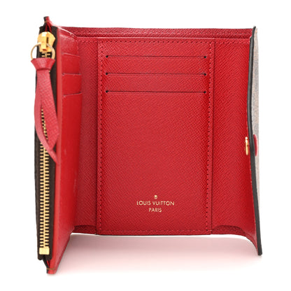 Louis Vuitton Damier Ebene Victorine Wallet Cherry 5 of 10