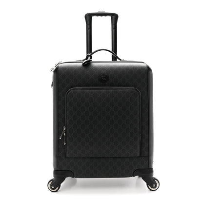 Gucci GG Supreme Monogram Calfskin Carry On Trolley Black 1 of 9