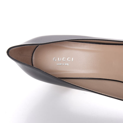 Gucci Malaga Kid Crystal Square G Madelyn Mid Heel Loafer Pumps 41.5 Black 7 of 9