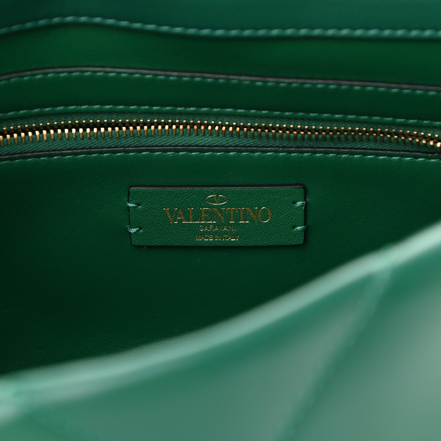 Valentino Garavani Nappa Large Roman Stud Shoulder Bag Jungle 5 of 8