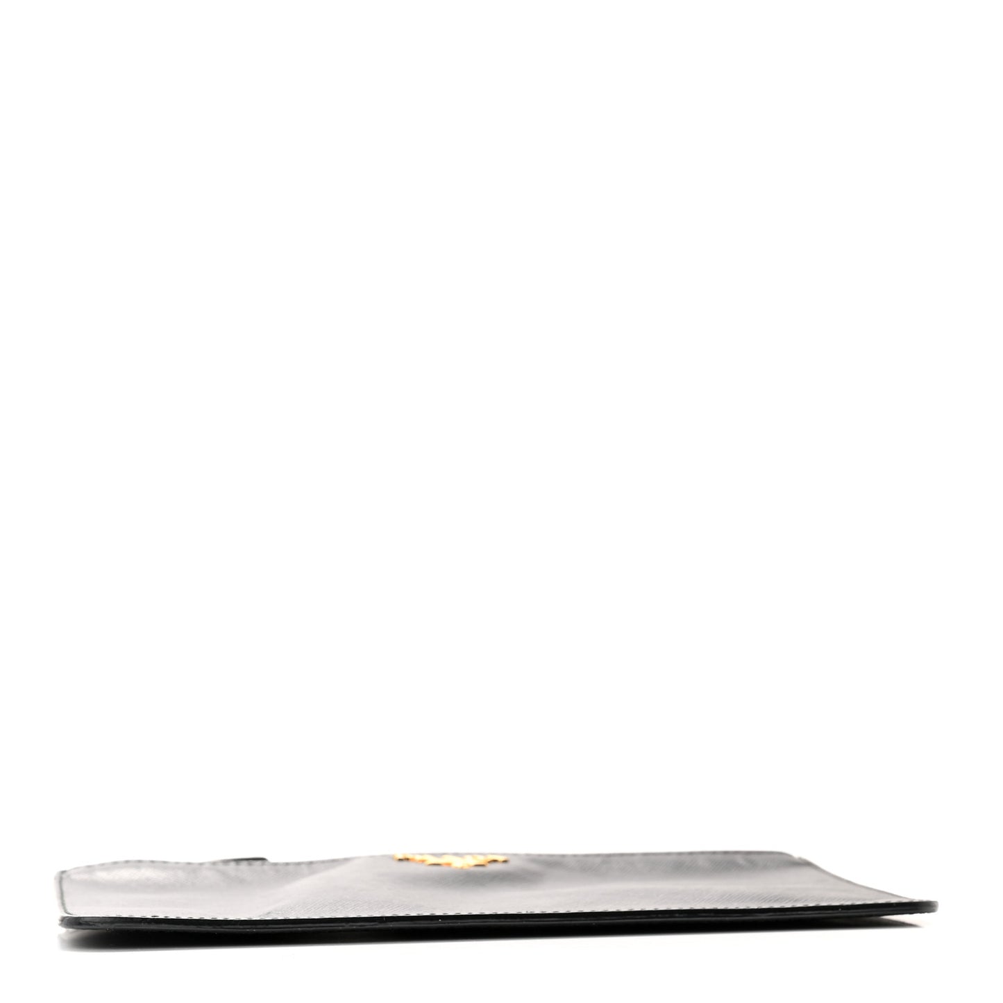 Saffiano Zip Pouch Black Black