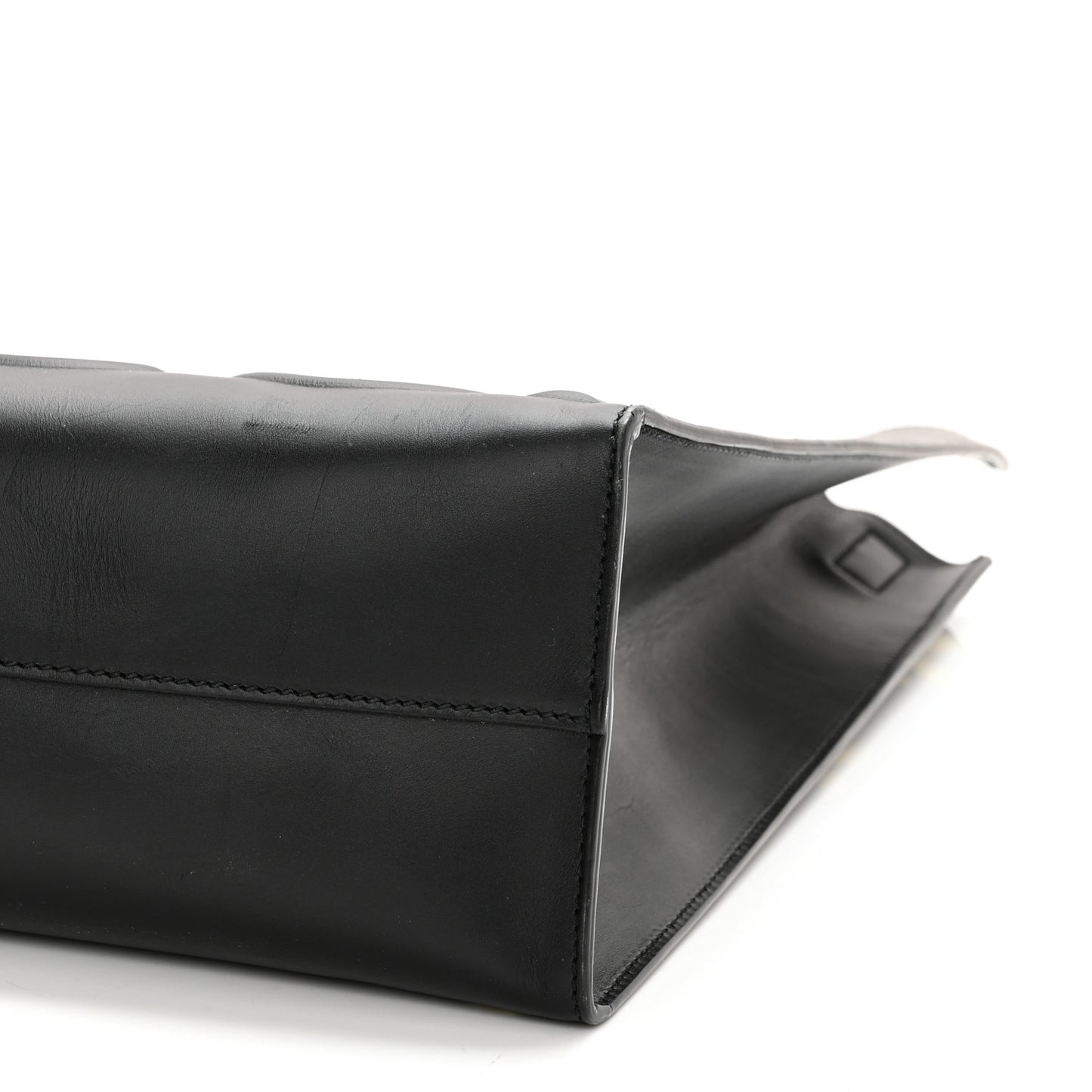 Calfskin GucciGhost Real Medium XL Tote Black Yellow