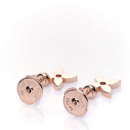 Louis Vuitton 18K Pink Gold Diamond Idylle Blossom Stud Earrings 3 of 6