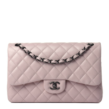 Chanel Caviar Quilted Jumbo Double Flap Light Pink 1 of 10