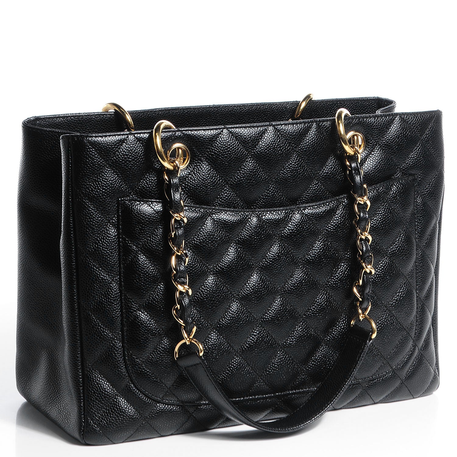 Chanel Caviar Grand Shopping Tote GST Black 3 of 7