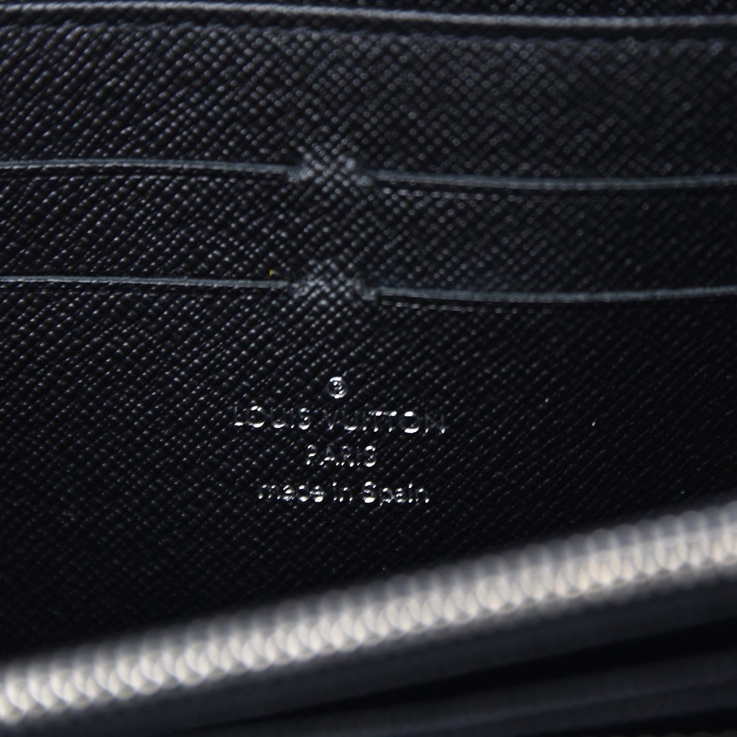 Louis Vuitton Epi Zippy Wallet Black 6 of 8
