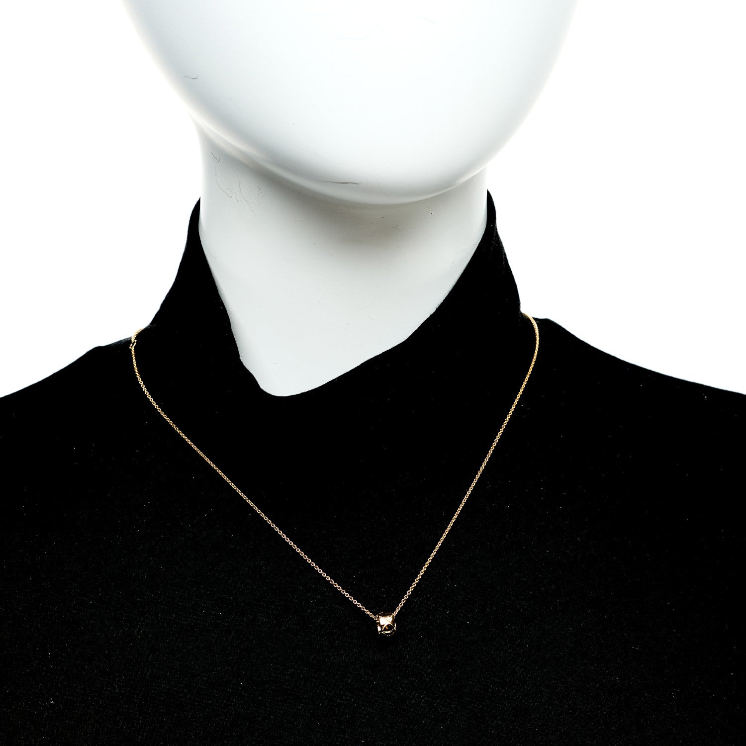Chanel 18K Yellow Gold Coco Crush Round Pendant Necklace 2 of 5