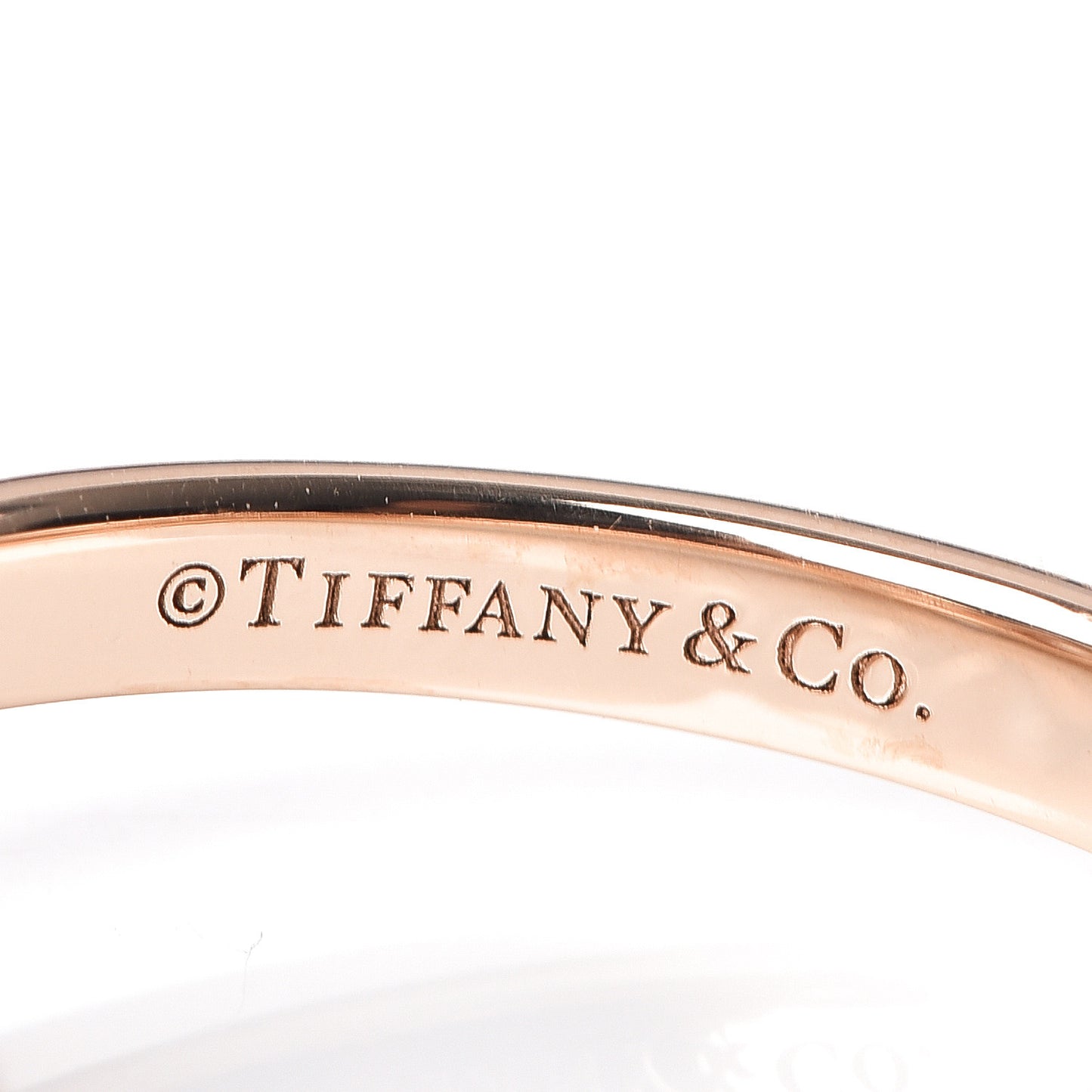 18K Rose Gold Diamond Circlet Ring 49 4.75