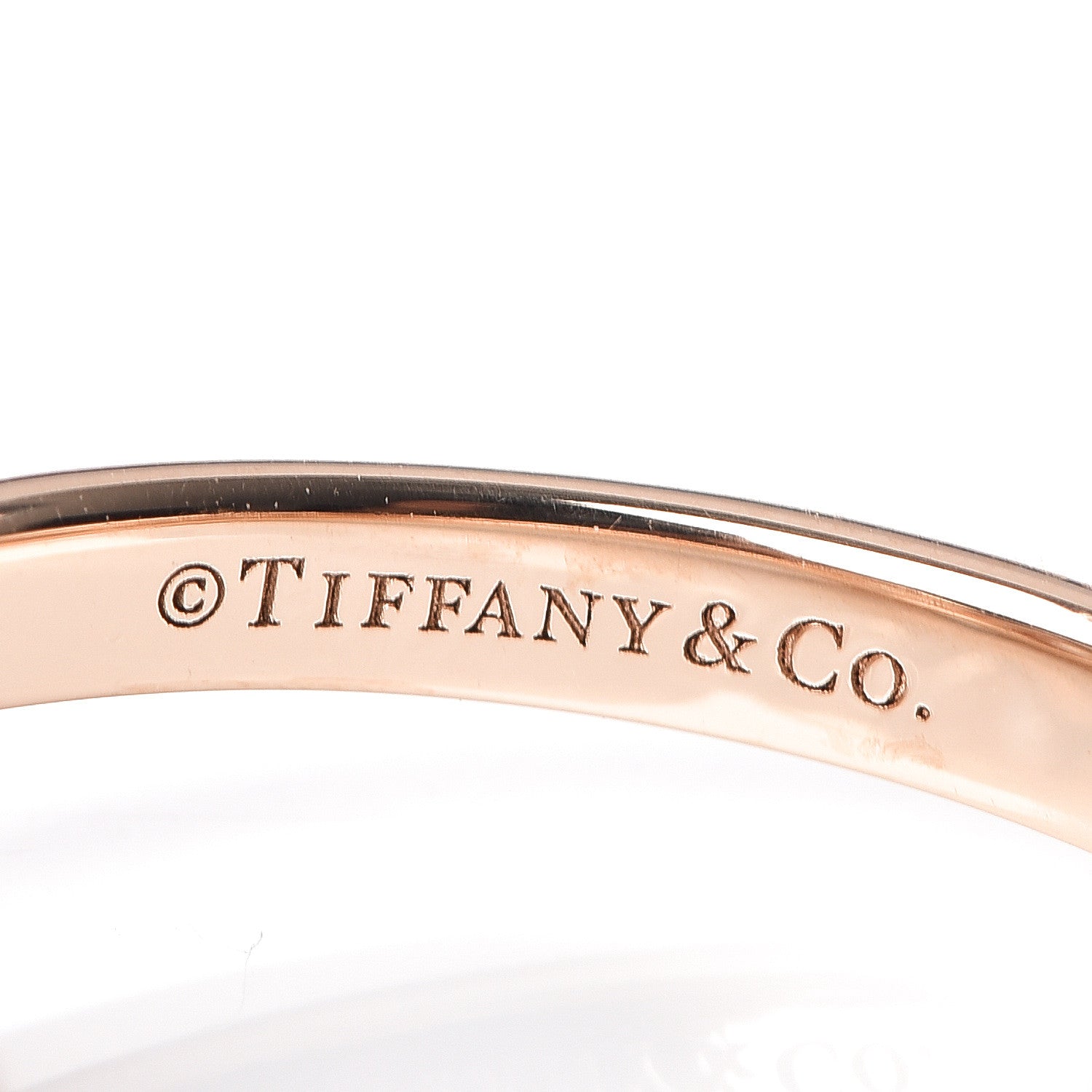 Tiffany 18K Rose Gold Diamond Circlet Ring 49 4.75 5 of 6