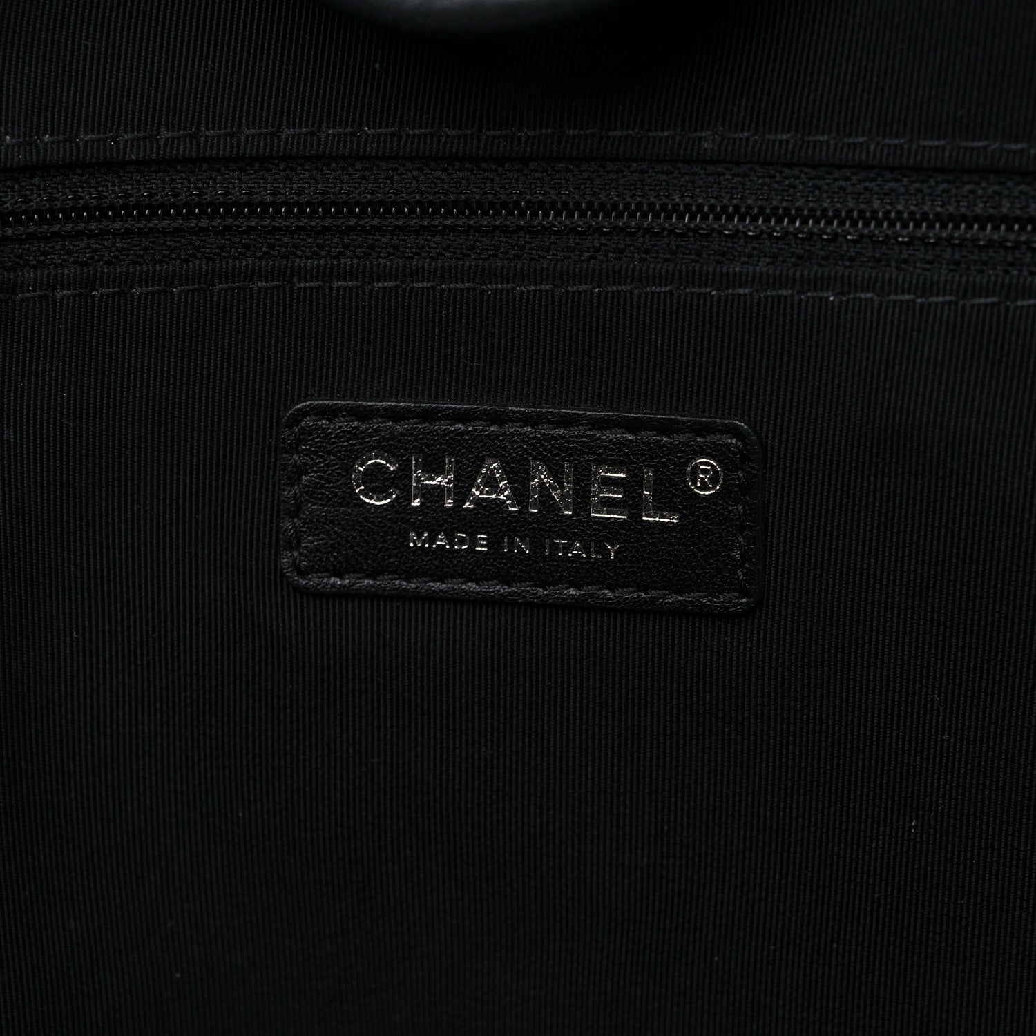 Chanel Wool Felt Calfskin Large Deauville Tote Black White 5 of 14