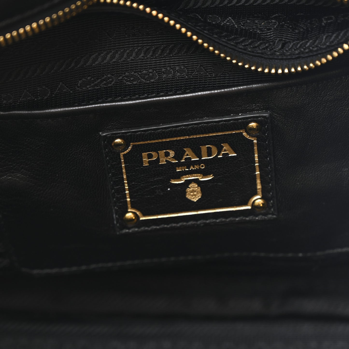Nappa Gaufre Top Handle Satchel Black