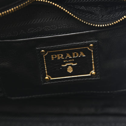 Prada Nappa Gaufre Top Handle Satchel Black 6 of 11