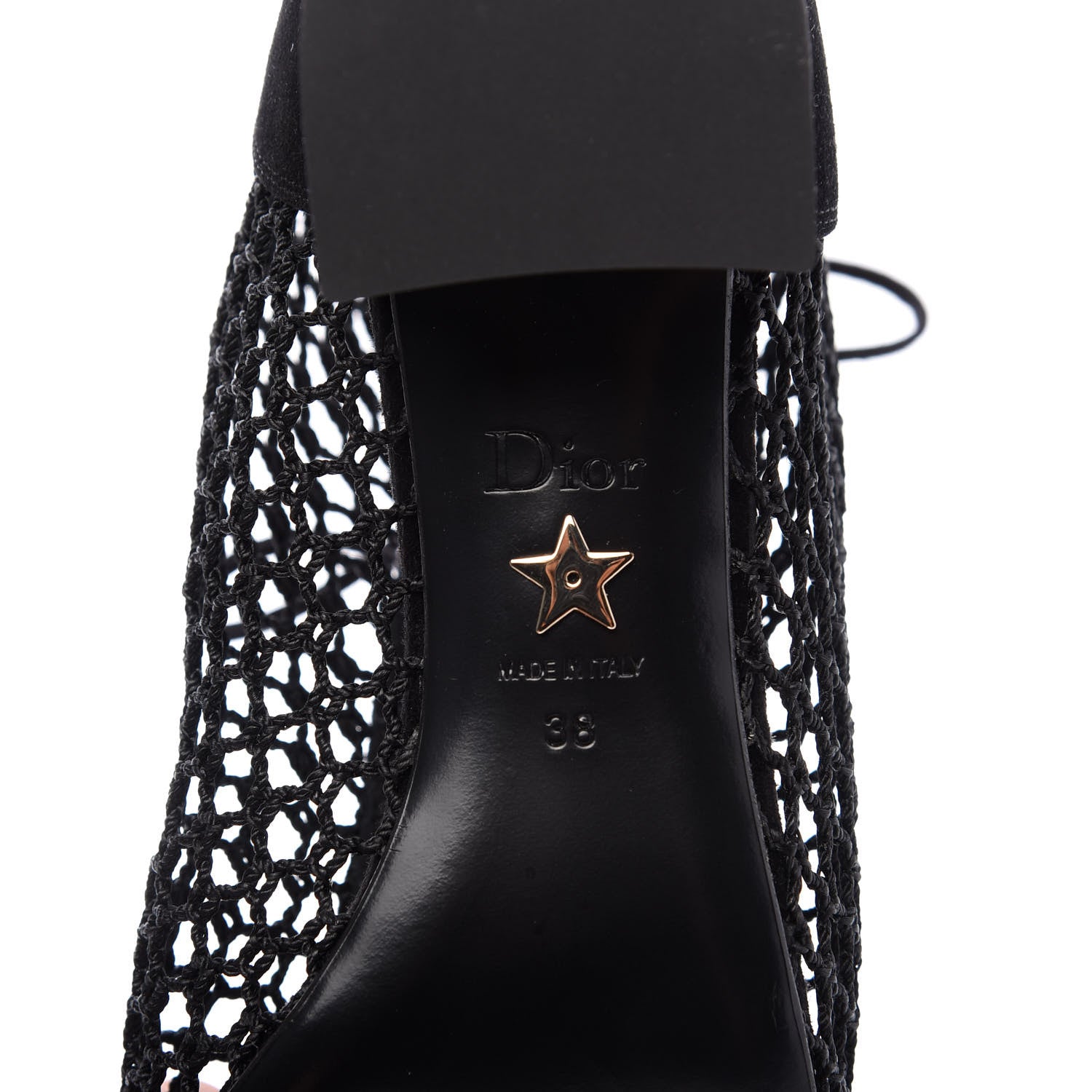 Christian Dior Suede Resille Naughtily-D 30mm Ankle Boots 38 Black 7 of 10