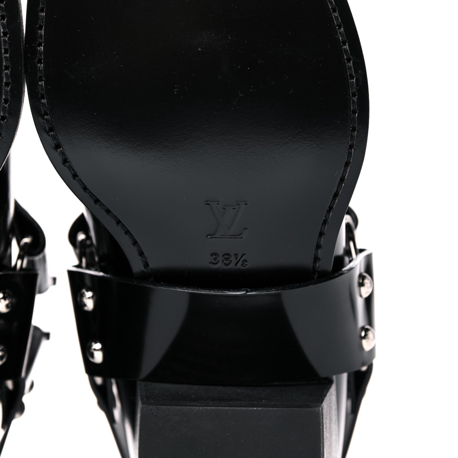 Louis Vuitton Calfskin Monogram Rhapsody Ankle Boots 38.5 Black 7 of 11