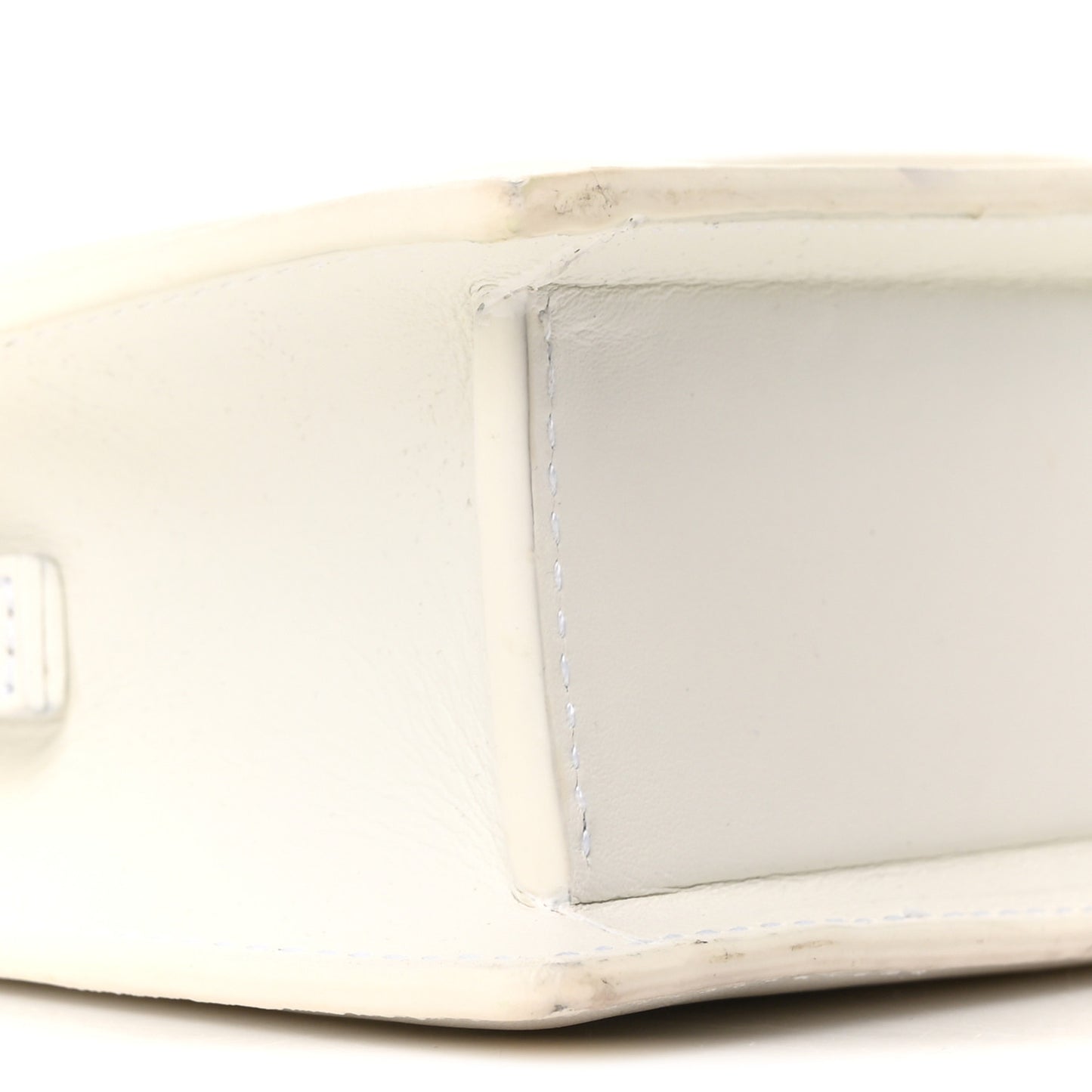 Smooth Calfskin Le Sac Rond White