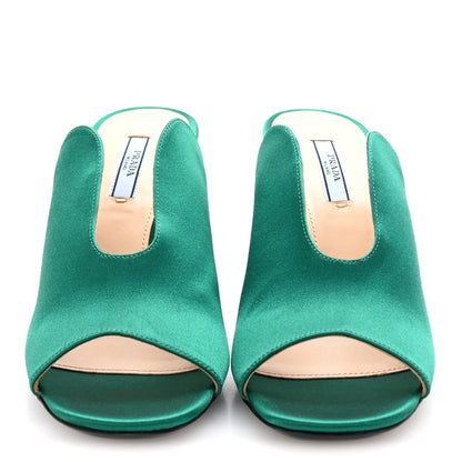 Prada Raso 90mm Slide Sandals 37 Mango 3 of 8