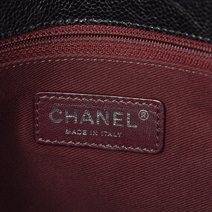 Chanel Crumpled Grained Calfskin Jumbo CC Crave Flap Black 6 of 10