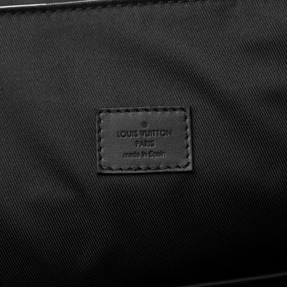 Louis Vuitton Calfskin Aerogram Fastline Backpack Black 6 of 9