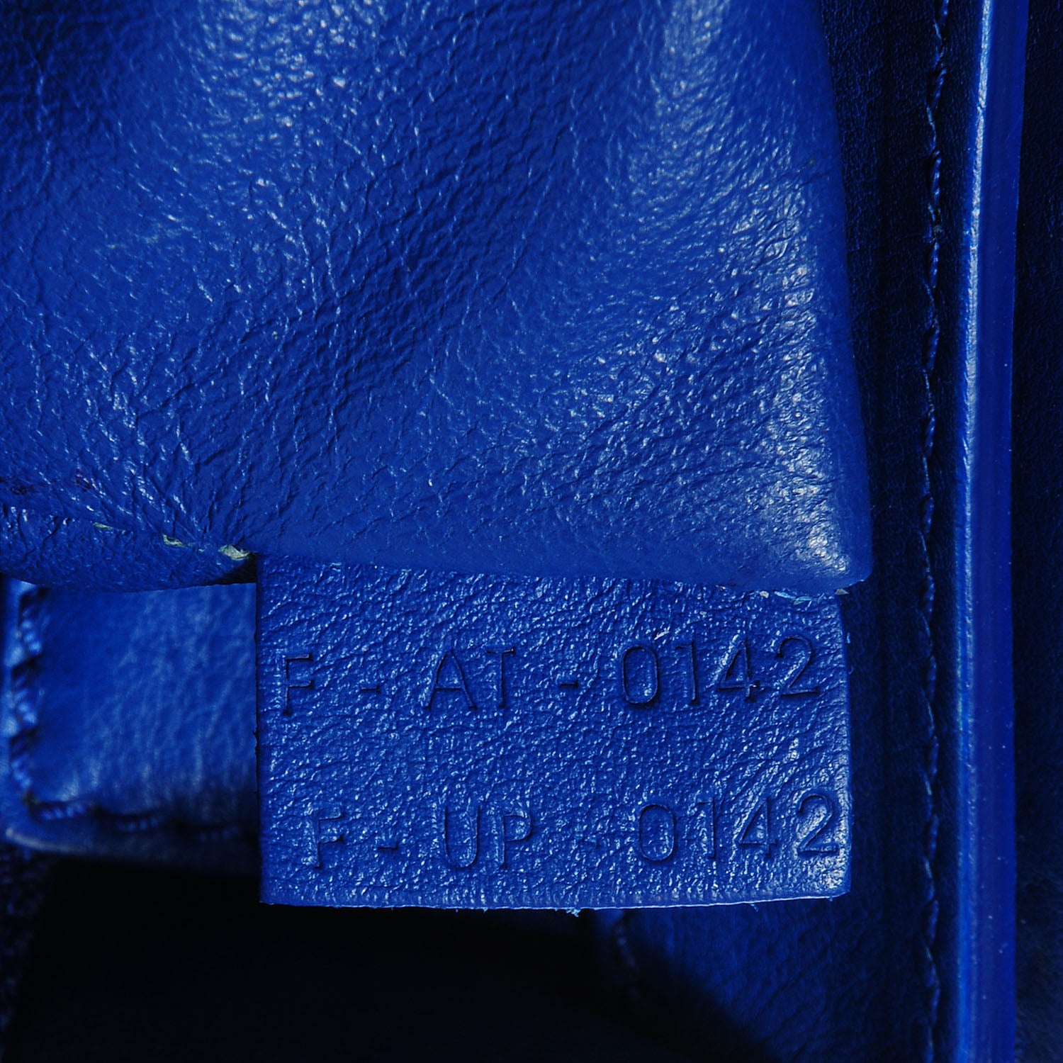 Celine Smooth Calfskin Mini Luggage Royal Blue 7 of 10
