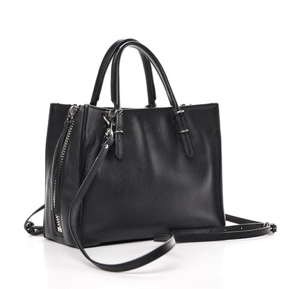 Balenciaga Grained Calfskin Papier Mini A4 Zip Around Tote Black 3 of 7