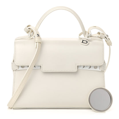 Delvaux Smooth Calfskin Mini Tempete Satchel Ivory 1 of 8