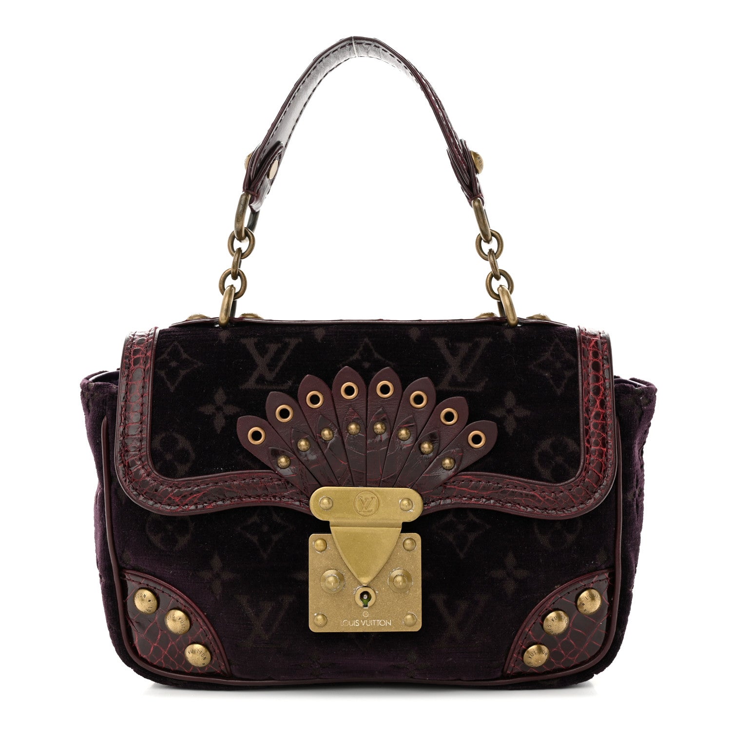 Louis Vuitton Monogram Velours Alligator Irvine 1 of 11