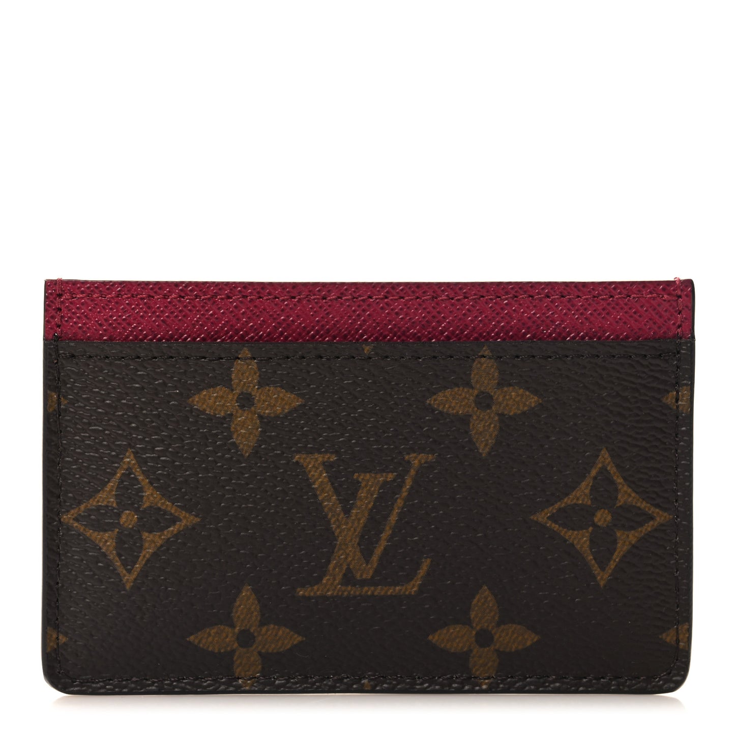 Monogram Card Holder Fuchsia