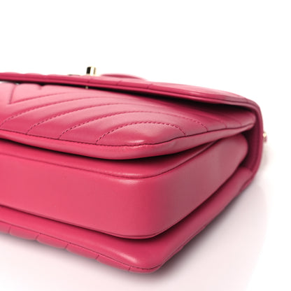Chanel Lambskin Chevron Quilted Small Trendy CC Dual Handle Flap Bag Pink 11 of 11