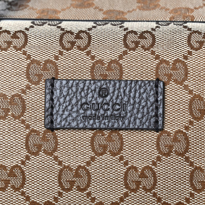 Gucci Monogram Dollar Calfskin Boston Duffle Bag Beige Ebony Testa di Moro Marrone Scuro 6 of 10