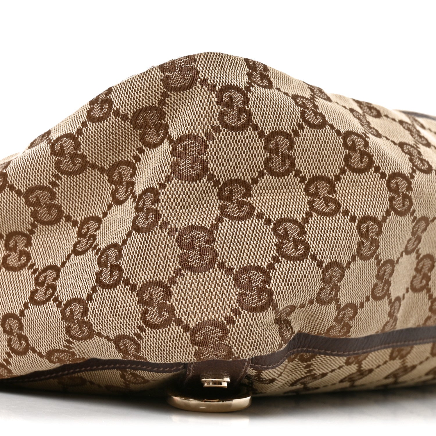 Gucci Monogram Large Abbey Tote Dark Brown 9 of 10