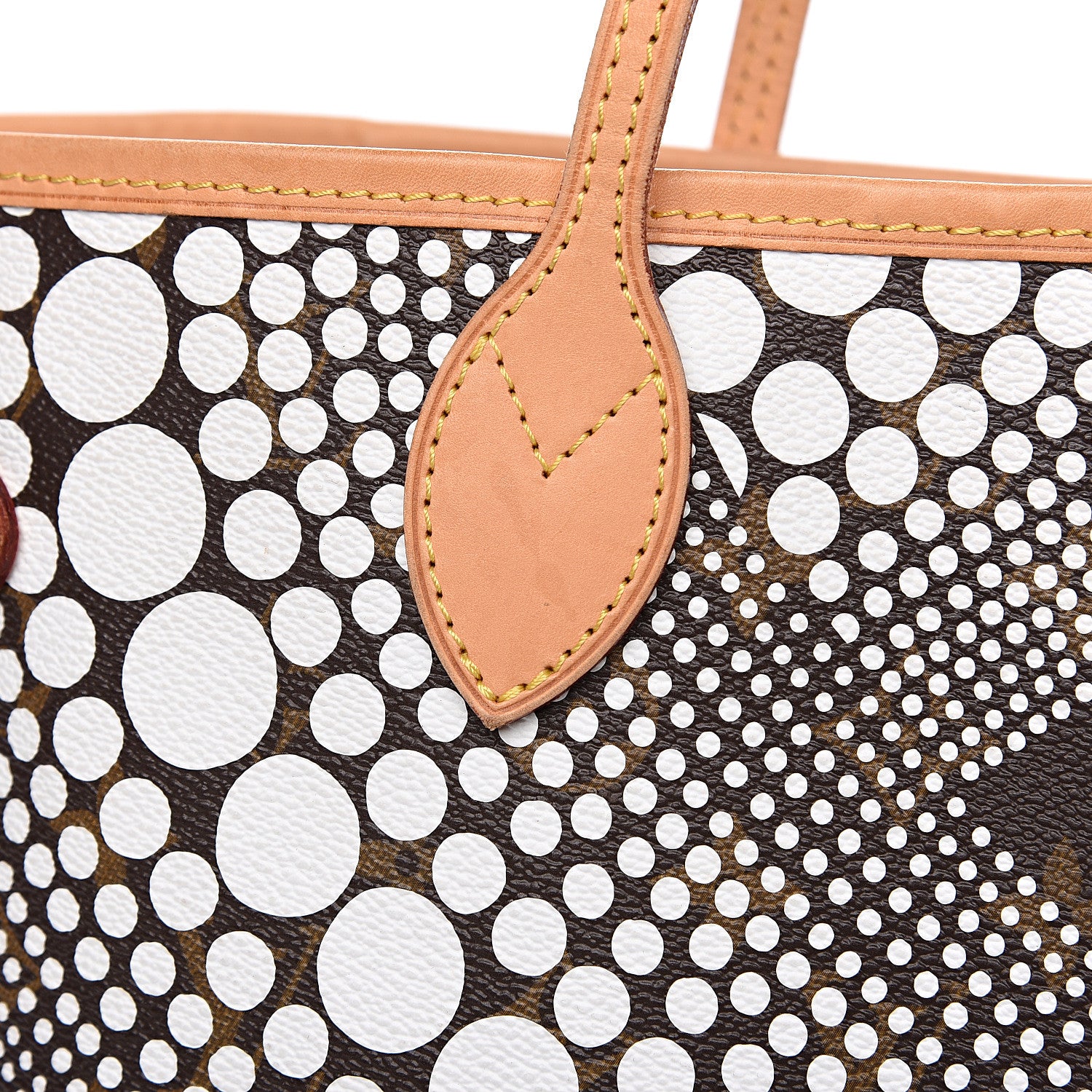 Louis Vuitton Monogram Kusama Waves Neverfull MM White 13 of 14