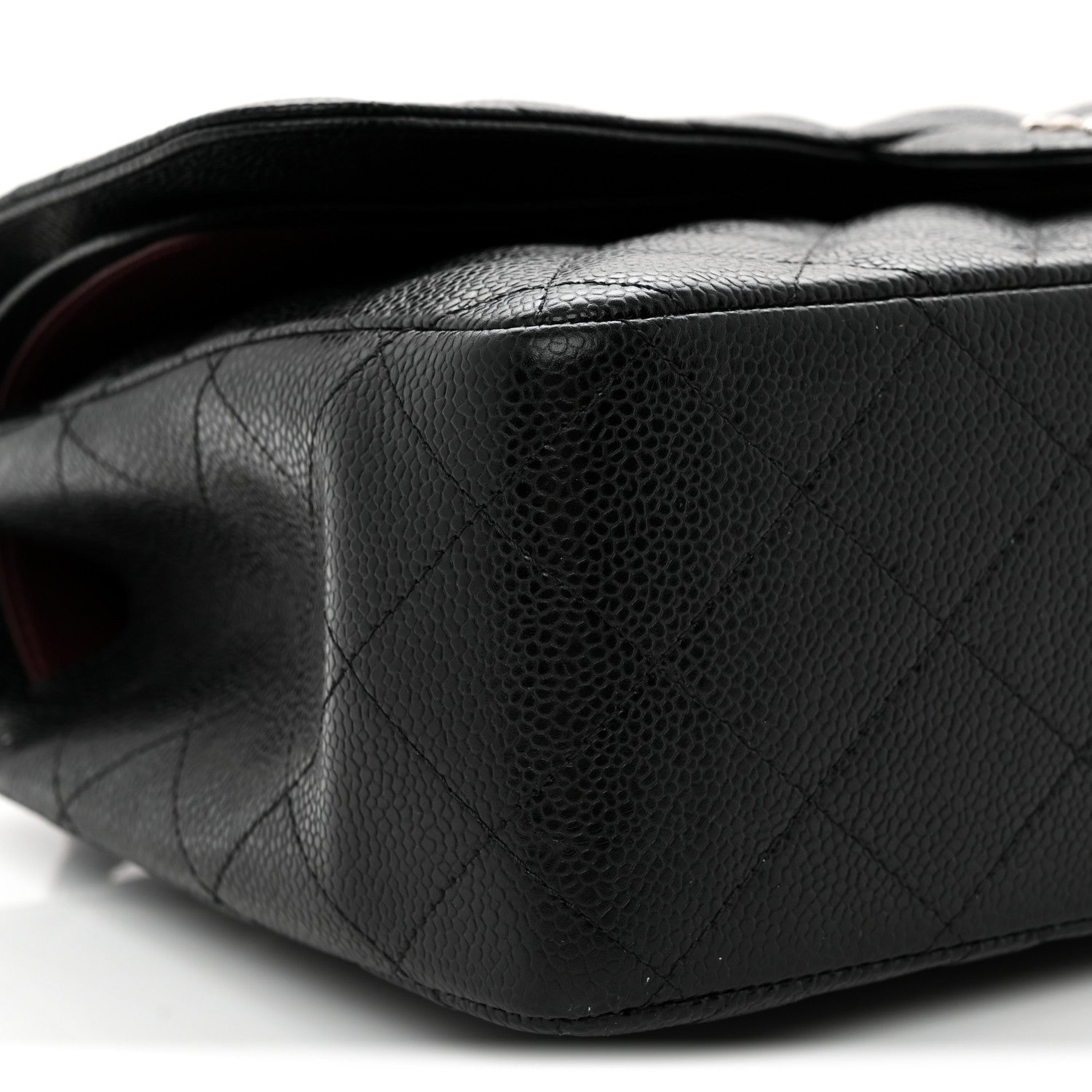 Chanel Caviar Quilted Jumbo Double Flap Black 9 of 12
