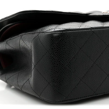 Chanel Caviar Quilted Jumbo Double Flap Black 9 of 12