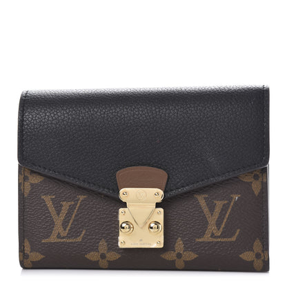 Louis Vuitton Monogram Pallas Compact Wallet NM Black 1 of 8