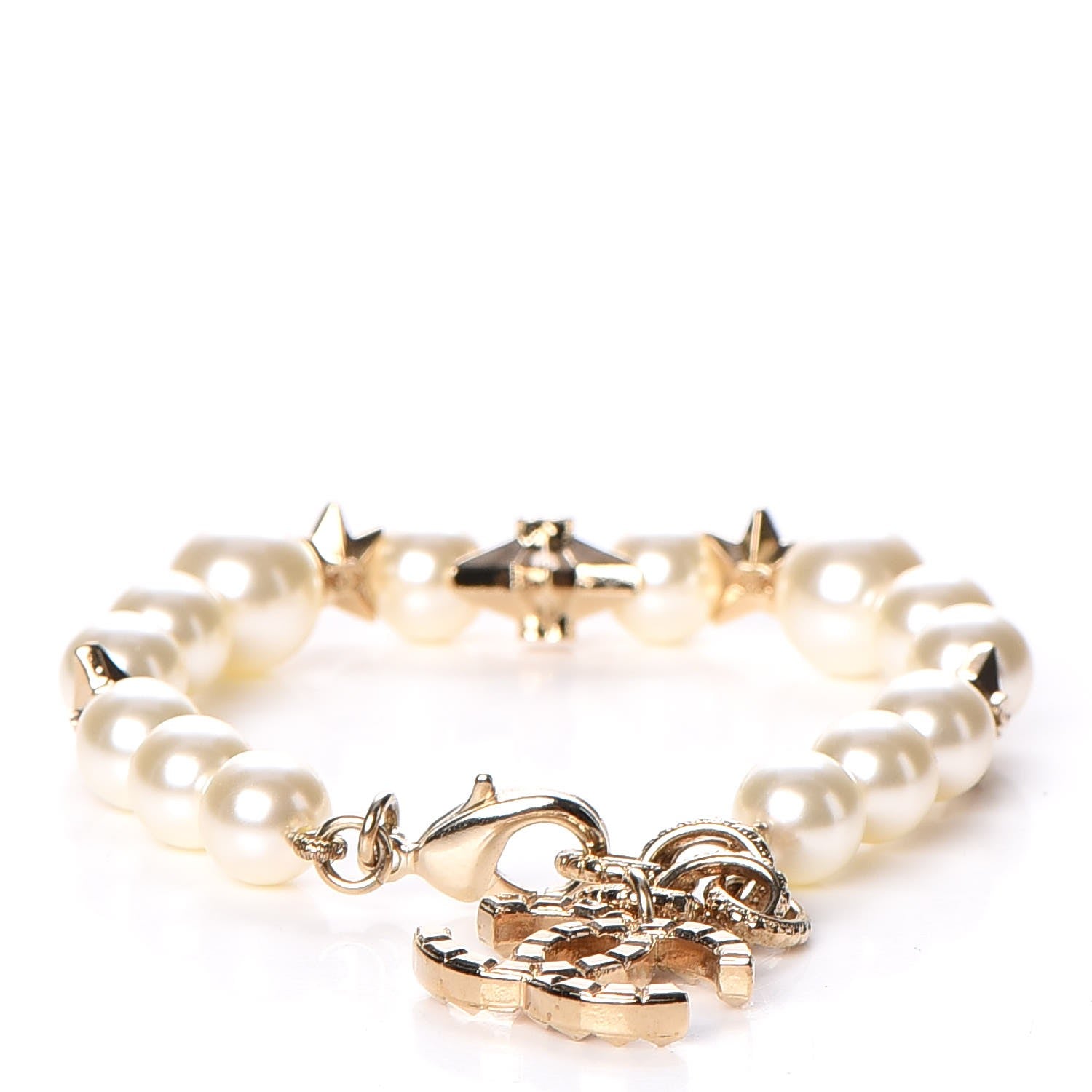 Chanel Pearl Star CC Bracelet Gold 3 of 6
