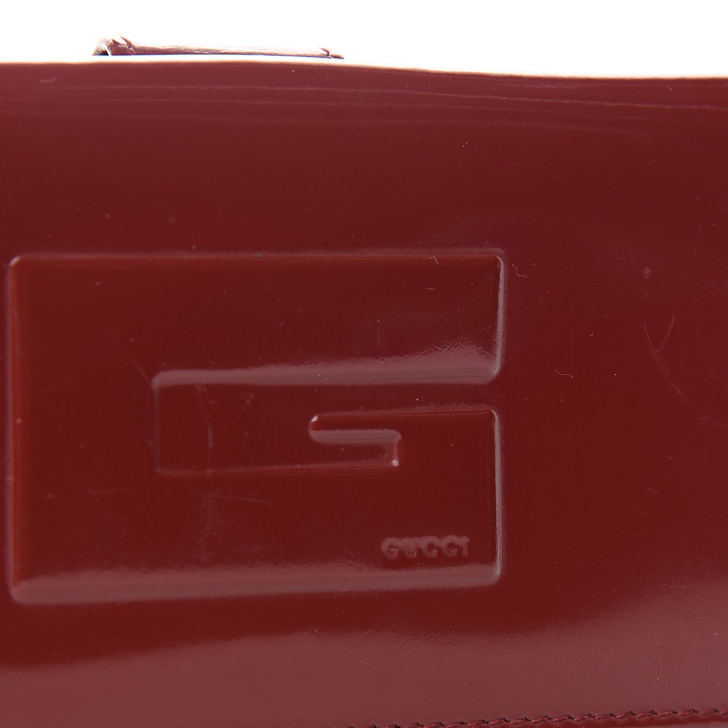 Patent Embossed G Continental Flap Wallet