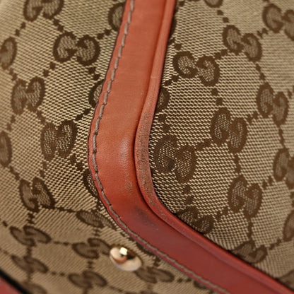 Gucci Monogram Vintage Web Medium Boston Pink 12 of 13