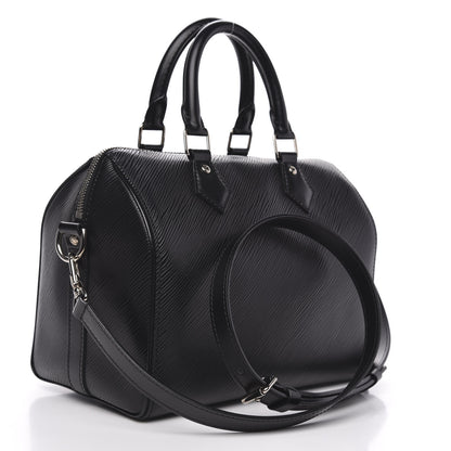 Louis Vuitton Epi Speedy Bandouliere 25 Black 3 of 10