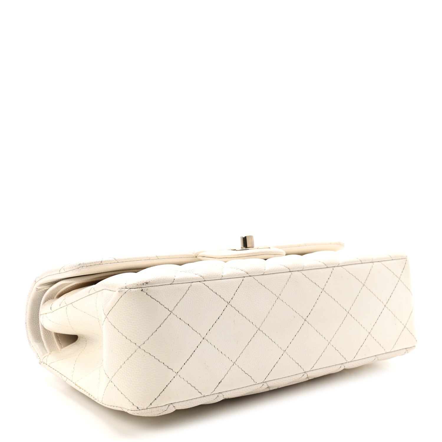 Chanel Caviar Quilted Small Double Flap White 4 of 10